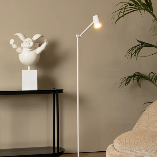 Lucide TIPIK - Lámpara de suelo Recargable - Batería/acumulador - LED 3 StepDim - 1x3W 2700K - Blanco - ambiente 1